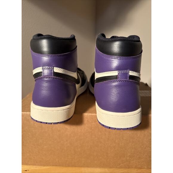Size 12 - Air Jordan 1 Retro OG High Court Purple 2018 OG Soft Leather main image 10